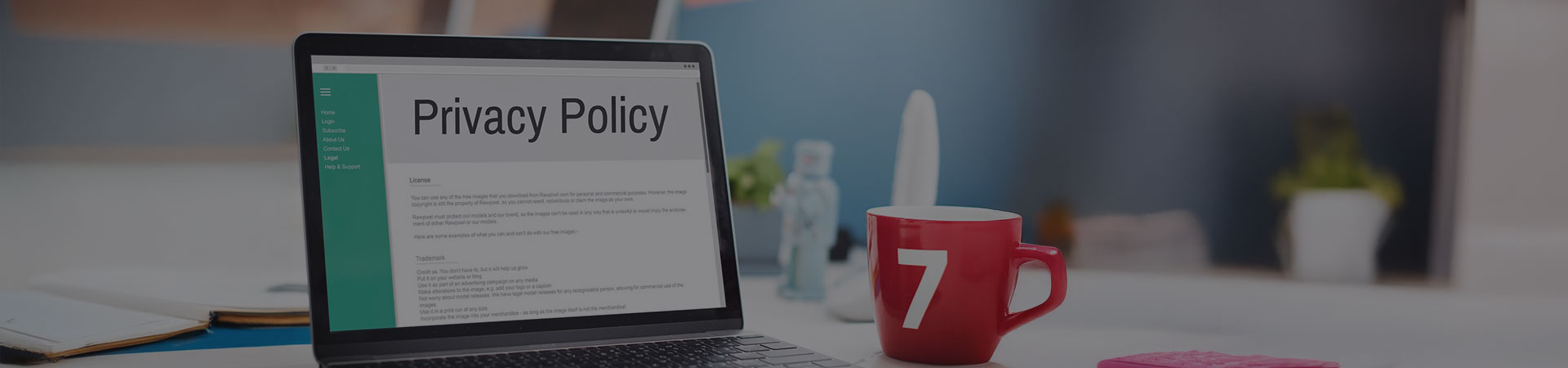 privacy policy banner
